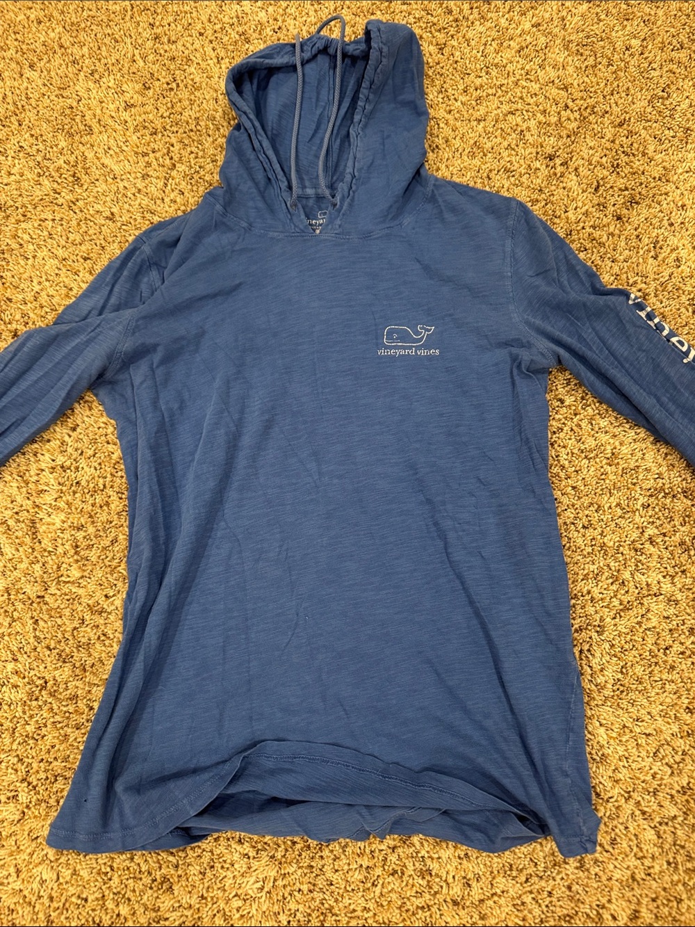 Vineyard Vines Blue Pullover Hooded Long Sleeve Tee